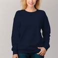 thumbnail image 6 of Women's 360g Heavyweight Round Neck Pullover Casual Sweatshirt - Warm&Comfortable, 6 of 16