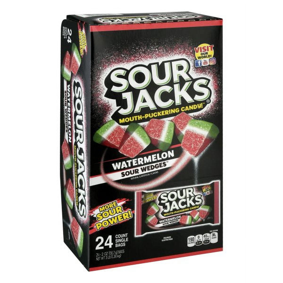 The Promotion In Motion Sour Jacks  Soft & Chewy Sour Candies, 24 ea