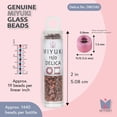 thumbnail image 3 of Miyuki Delica Seed Beads – Size 11/0 (1.6 mm), DB0340, Matte Copper-Plated, 7.2g, Approx. 1440 Beads, 3 of 7