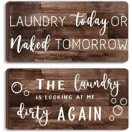 2 Pieces Laundry Room Decor Sign Rustic Farmhouse Laundry Signs Wall Decorations Funny Laundry Room Signs Laundry Room Decoration for Home Laundry Room Bathroom Wall Decor, 12 x 6 Inch (White) | Walmart Canada 2 Pieces Laundry Room Decor Sign Rustic Farmhouse Laundry Signs Wall Decorations Funny Laundry Room Signs Laundry Room Decoration for Home Laundry Room Bathroom Wall Decor, 12 x 6 Inch (White) | Walmart Canada