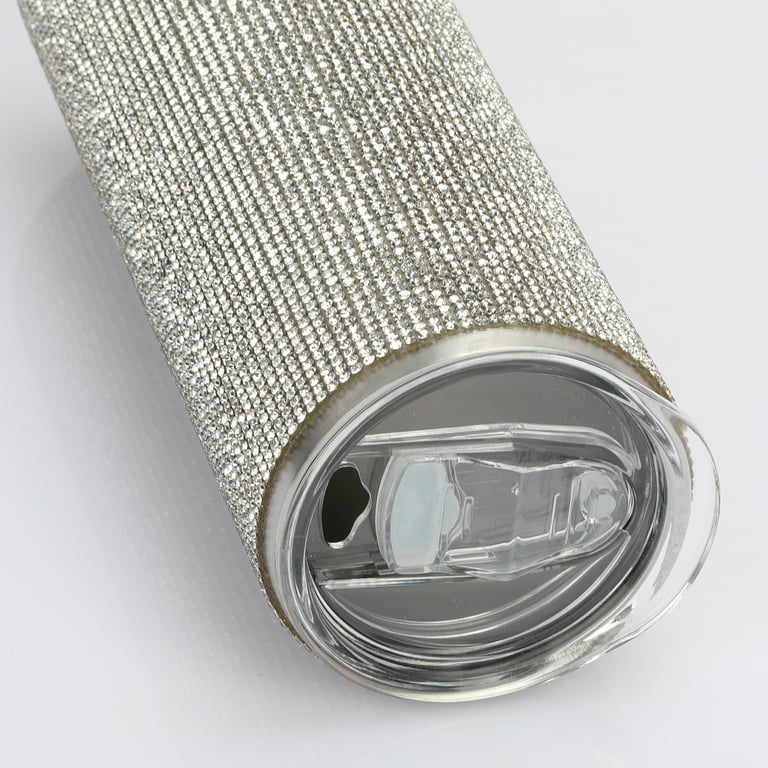 Botella de agua con diamantes, botella aislada al vacío, con brillos,  térmica, recargable, para muje…Ver más Botella de agua con diamantes,  botella