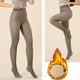 thumbnail image 1 of Leggings extragrandes de 200 g para mujer con forro polar y pantalones cortos de poliéster., 1 of 6