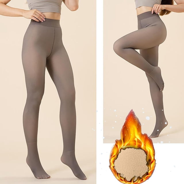 Leggings extragrandes de 200 g para mujer con forro polar y pantalones cortos de poliéster.