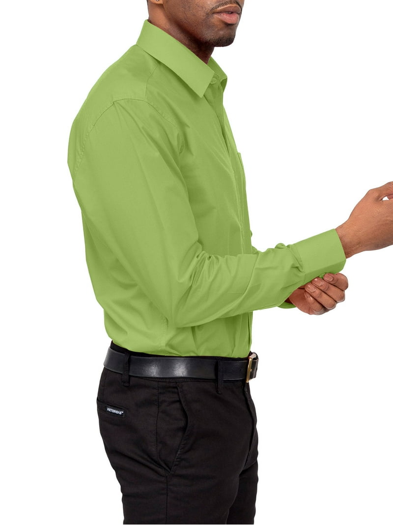 G-Style USA Men's Regular Fit Dress Shirt, Long Sleeve, Apple Green, Cotton Blend, 4X - Walmart.com G-Style USA Men's Regular Fit Dress Shirt, Long Sleeve, Apple Green, Cotton Blend, 4X - Walmart.com