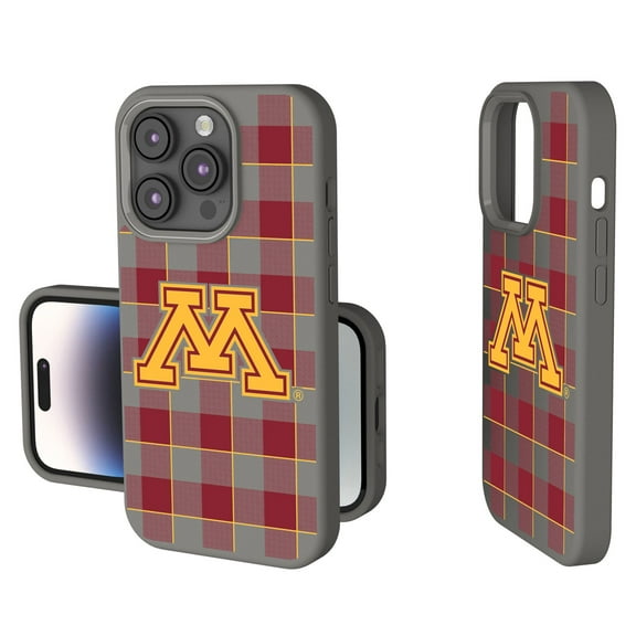 Keyscaper Minnesota Golden Gophers Plaid Soft Touch iPhone Case