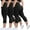 Capri-black/Black/Black, variant on FUNING 3 Pack Plus Size Leggings with Pockets for Women - Black High Waisted Tummy Control Soft Yoga Pants for Gym Workout