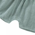thumbnail image 2 of Baby Lace Little Flying Sleeve One-Piece Romper + Headscarf Female Baby Linen Back Button Lace Edge Romper  Two-Piece Set, 2 of 13