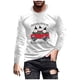thumbnail image 2 of Blusas y camisas de manga larga y cuello redondo para hombre, informales, con estampado navideño, deportivas, de poliéster., 2 of 5