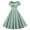 LYQ1_Green, variant on Meichang Summer Dresses for Women Puff Short Sleeve Casual A-Line Midi Dresses Square Neck Pleated High Elastic Waited Evening Party Dress