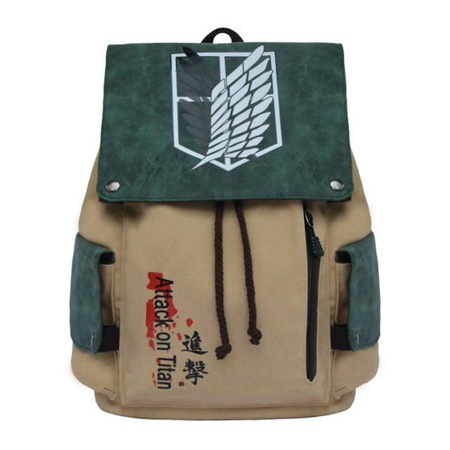 Mochila Anime School Attack Ons Titans para niños