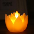 thumbnail image 2 of Lote de 6 velas LED sin llama Sailing forma de flor de loto, 2 of 5