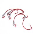 thumbnail image 2 of Señuelo de anzuelo torcido de acero al carbono duradero, accesorio de aparejos de pesca, 5 uds. (rojo), 2 of 4