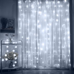 Ktaxon 9 8ft X 9 8ft 300 Led Curtain String Lights Icicle Fairy