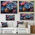 thumbnail image 4 of Designart "Blue Succulent landscape II" Floral Floater Framed Wall Decor, 4 of 7
