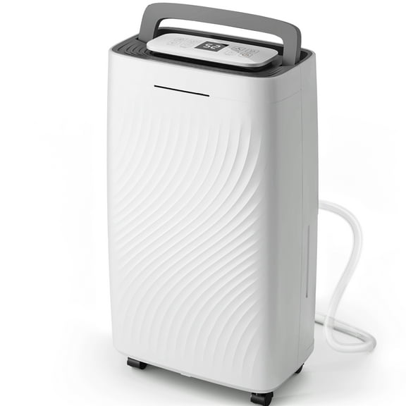 Patiosunny 19-Pint (DOE) , Max 80 Pints/D Multi-Function Dehumidifier,  5500 Sq.Ft Coverage Area , Automatic Defrosting, 24H-Timer, with Drain Hose, Suitable for Large Rooms and Underground Garages