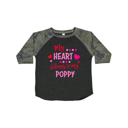 

Inktastic My Heart Belongs to My Poppy Gift Toddler Boy or Toddler Girl T-Shirt