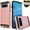 Rose Gold, variant on Samsung Galaxy S9 Plus Case, 2-Piece Style Hybrid Shockproof Hard Case Cover with [Tempered Glass Screen Protector] Hybird Shockproof And Circlemalls Stylus Pen-Red