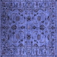 thumbnail image 1 of Ahgly Company Indoor Square Oriental Blue Industrial Area Rugs, 8' Square, 1 of 4