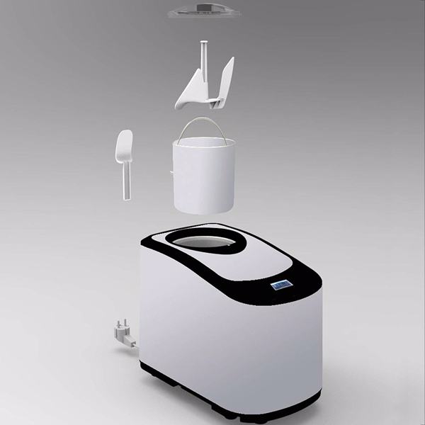 Ice Cream Machine Both soft and hard ice creams can be made, removable