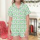 thumbnail image 2 of Odeerbi 2-12 Años Niños Niñas Pijama de Verano de Satén Con Solapa de Muesca Camisas de Manga Corta Pantalones Cortos Conjunto Suave Estampado Floral Ropa de Dormir, 2 of 6