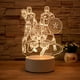thumbnail image 2 of Lámpara 3D de Iron Man de Los Vengadores de Anime, figura de acción de Disney, Marvel, Spiderman, luces de noche LED para niños, juguetes, regalo de cumpleaños para niños, 2 of 5