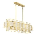thumbnail image 4 of Portia 6-Light Linear Chandelier in True Gold, 4 of 6