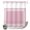 Pink, variant on No Hook Shower Curtain, Dark Red Greek Key Shower Curtains for Bathroom with See Through Top Window, Geometric Greece Ancient Farmhouse Geo Waterproof & Washable Bath Curtain Stand Up Stall 36"x72"