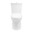 thumbnail image 2 of Swiss Madison Santorini White Ceramic Elongated 12in, 1.1/1.6 GPF Toilet, 2 of 15