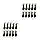 thumbnail image 4 of Moyic 10 Piezas Llavero Adorno Llavero Llavero Monedero Decorativo Negro 2Conjunto, 4 of 6