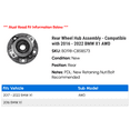 thumbnail image 2 of Rear Wheel Hub Assembly - Compatible with 2016 - 2022 BMW X1 AWD 2017 2018 2019 2020 2021, 2 of 2