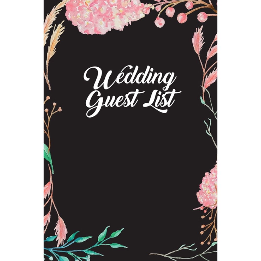 Wedding Guest List Wedding Guest List Book Wedding Guest List Party