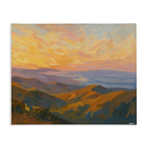 Stupell Industries Traditional California Sunset Landscape Canvas Art, 20 x 16, by Amelia Noyes