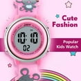 thumbnail image 4 of A ALPS Kids Watches 3D Cartoon Wristwatch for Girls Boys Digital Waterproof Wristwatch with 7 Color Lights Birthday Christmas Gift for Kids Ages 3-12, 4 of 7