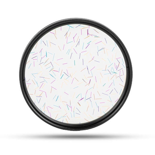 Colorful Starlight Brushed Lens Filter for Camera Highly Transparent Glass Prism Filter Camera Accessories