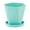 Green, variant on Wovilon Plastic Plant Pots with Drainage Holes and Saucers, Tray (Yellow). Large Planters for Indoor Plants, White Pots Set for House, Outdoor Plants, Orchid. Unique Decorative Planting Pots