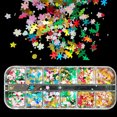 thumbnail image 5 of D-GROEE 1 Box Snowflake Nail Art Glitter Sequins 12 Colors 3D Holographic Snowflake Nail Decals Flakes for Nails Manicure Paillettes Ultrathin Glitters Nail Art Supplies for Women Nail Art Decoration, 5 of 8