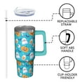 thumbnail image 3 of 30 oz Halloween Bat Ghost Tumbler Insulated Stainless Tumbler, Skeleton Pumpkin Coffee Cup Water Bottle, Holiday Gift for Women, 3 of 5