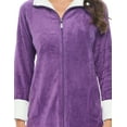 thumbnail image 5 of Casual Nights Women's Full Front Zip Up Plush Fleece Robe Housecoat, 5 of 5