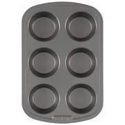 6 Cup-Nonstick Metal Muffin Pan, GoodCook, Everyday Bakeware