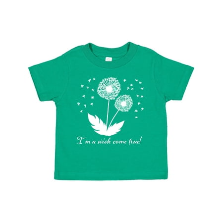 

Inktastic I m a Wish Come True Dandelion in White Boys or Girls Toddler T-Shirt
