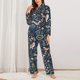 thumbnail image 2 of Fotbe Retro Forest Animals Conjunto de Pijama de Manga Larga para Mujer con Estampado, Ropa de Dormir de 2 Piezas, Conjunto de Casa Suave y Cómodo con Bolsillos-Medium, 2 of 7