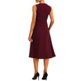 thumbnail image 3 of MODA NOVA Juniors Striped Crew Neck Sleeveless Midi Work  Dress, 3 of 5