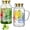 Clear-2L- Butterfly Design, variant on Glass Pitcher With Lid  68 Oz/2 Liter Vintage Water Clear Borosilicate Carafe For Cold Brew Coffee Lemonade Iced Tea Juice Beverage Heat Resistant Jug