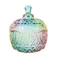 thumbnail image 1 of Candy Jar Lids Jars Storage Decorative Glass Dish Bowl Dishes Office Buffet Desk Easter Can Tank Sealed Containers, 1 of 6