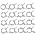 thumbnail image 4 of KAKOWELY 100Pcs Irrigation Hose Clamp for Pond Hose Clips Preventing Loss of Gases Silver, 4 of 8