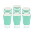 thumbnail image 2 of Restpresso 16 oz Light Green Paper Coffee Cup - Ripple Wall - 3 1/2" x 3 1/2" x 5 1/2" - 25 count box, 2 of 10