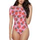 thumbnail image 1 of Balery Strawberry Body de cuello redondo de manga corta para mujer Tops de manga corta Tops básicos-Medium, 1 of 7