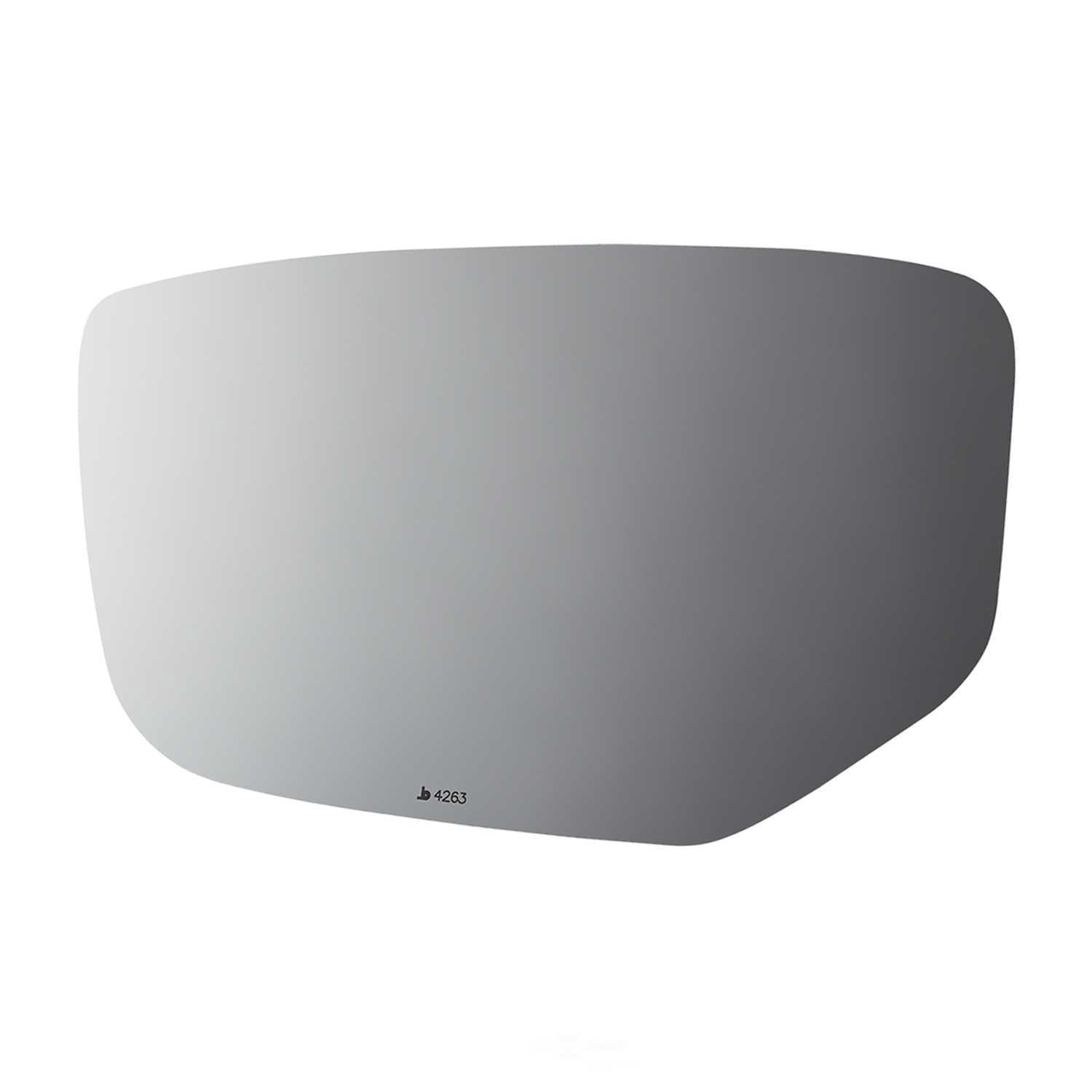 Burco Side View Mirror Replacement Glass - Clear Glass - 4263