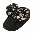 thumbnail image 4 of HUANBAI 0 To 1 Year Old Baby Shoes Hair Band Set Cute Bow Princess Shoes 3 5 7 9 Months Soft Soled Walking Shoes 0-3 Months, 4 of 6