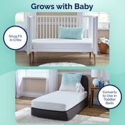 Kolcraft Pediatric 800 Extra Firm Baby Crib & Toddler Mattress, 80 Coil, Waterproof, Ecru